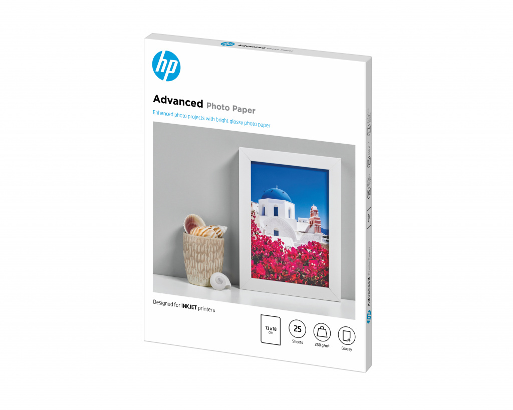 HP Advanced fotopapier, glanzend, 250 g/m2, 13 x 18 cm (127 x 178 mm), 25 vellen - Afbeelding 2