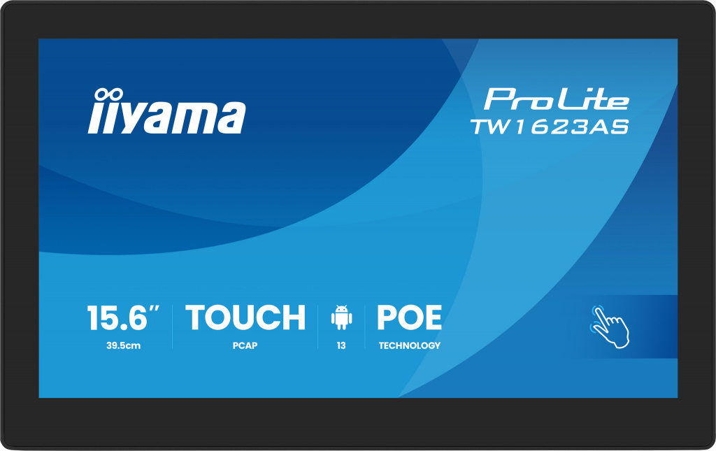 iiyama TW1623AS-B3P computer monitor 39,6 cm (15.6") 1920 x 1080 Pixels Full HD LED Touchscreen Zwart - Afbeelding 2