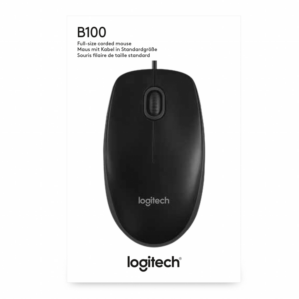 Logitech B100 muis Kantoor Ambidextrous USB Type-A Optisch 800 DPI - Afbeelding 15