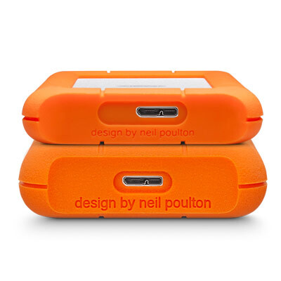 LaCie Rugged Mini externe harde schijf 2 TB 5400 RPM Micro-USB B 3.2 Gen 1 (3.1 Gen 1) Oranje, Zilver - Afbeelding 2