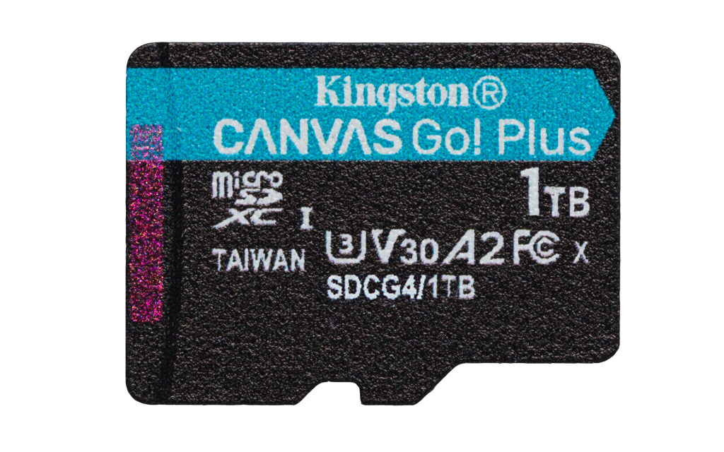 Kingston Technology 1TB microSDXC Canvas Go! Plus Gen4 200MB/s A2 U3 V30 kaart + adapter - Afbeelding 2