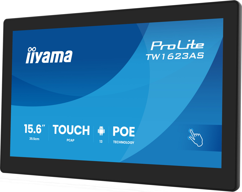iiyama TW1623AS-B3P computer monitor 39,6 cm (15.6") 1920 x 1080 Pixels Full HD LED Touchscreen Zwart - Afbeelding 3