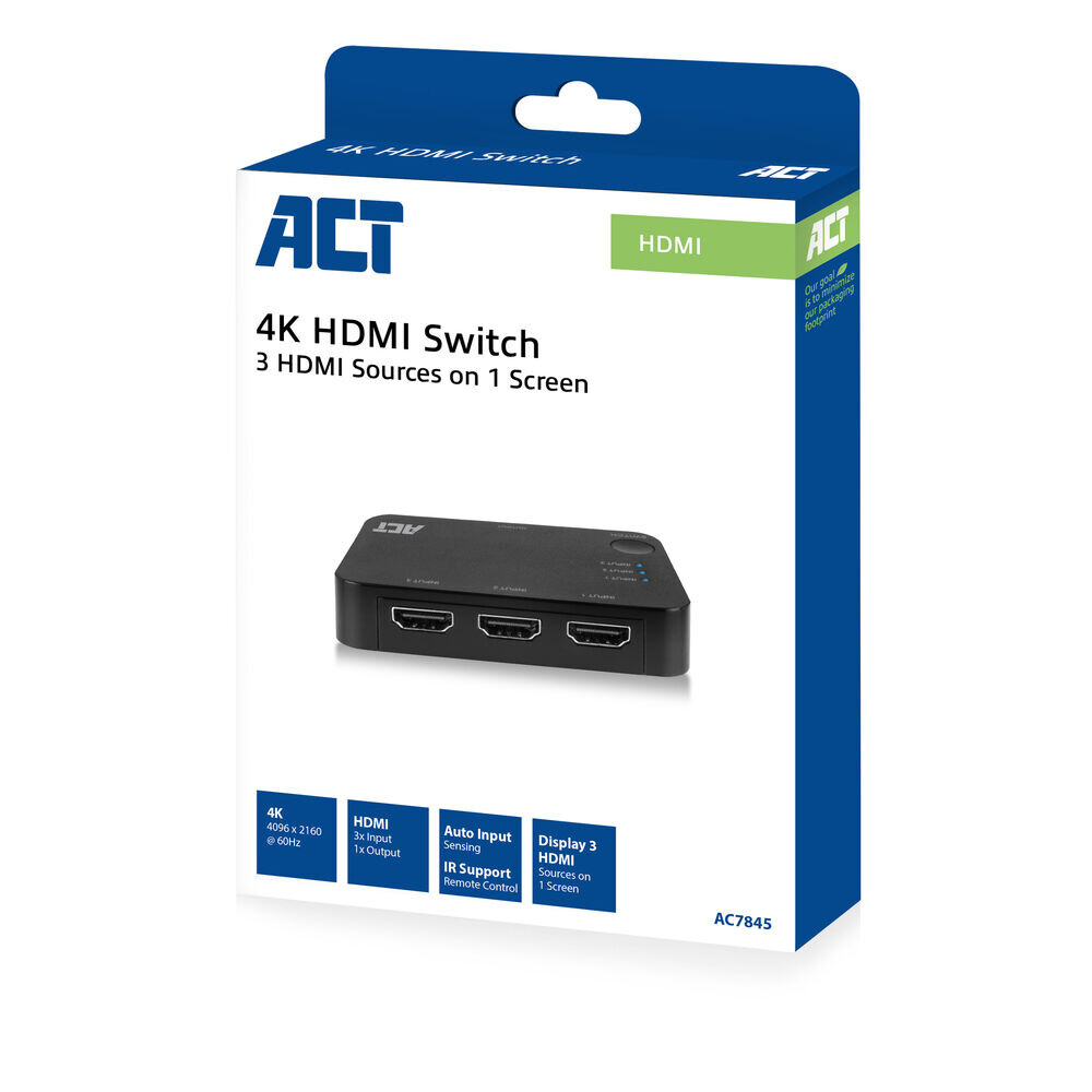 ACT 4K HDMI Switch 3x1 - Afbeelding 2