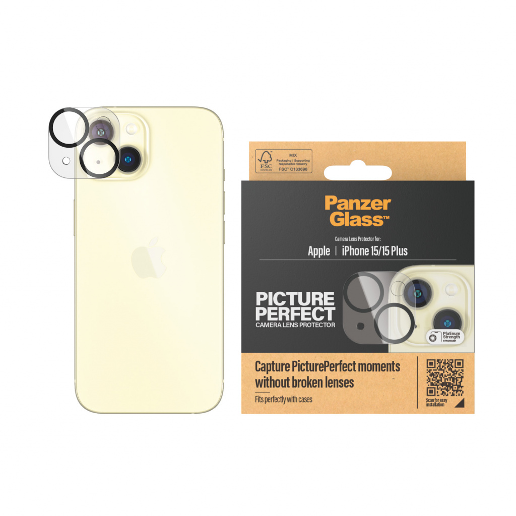 PanzerGlass ® PicturePerfect Camera Lens Protector iPhone 15 | 15 Plus Doorzichtige schermbeschermer Apple 1 stuk(s) - Afbeelding 2