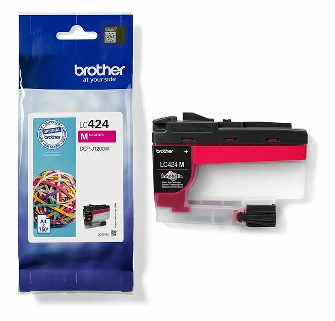 Brother LC-424M inktcartridge 1 stuk(s) Origineel Magenta - Afbeelding 3