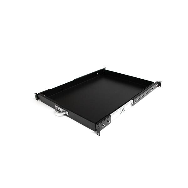 StarTech.com 1U Uitschuifbare Keyboard Tray voor Server Rack, Max 25kg, 22"/55cm Diep, Stalen Uittrekbare Lade/Plank voor 19" AV - Afbeelding 2