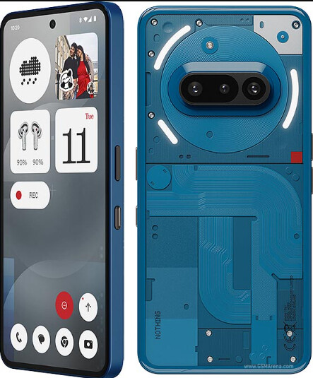 Nothing Phone (3a) 17,2 cm (6.77") Dual SIM Android 15 5G USB Type-C 12 GB 256 GB 5000 mAh Blauw - Afbeelding 2