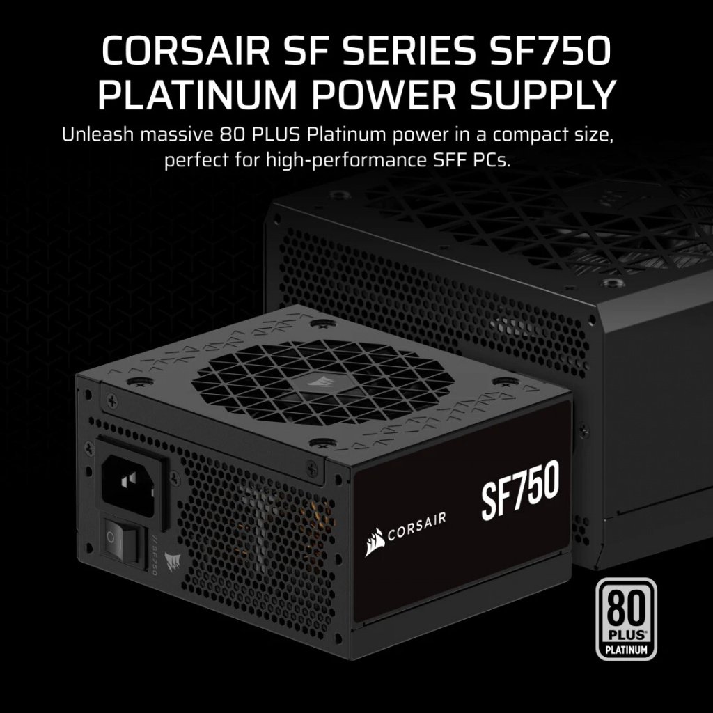 Corsair SF Series CP-9020284-EU power supply unit 750 W 24-pin ATX SFX Zwart - Afbeelding 2
