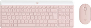 Logitech 920-011322 toetsenbord Inclusief muis Kantoor RF Draadloos QWERTY US International Roze