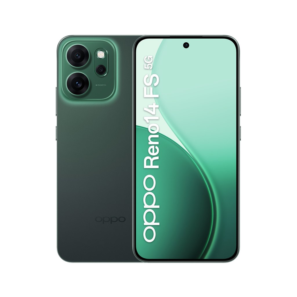 OPPO Reno14 FS 5G 16,7 cm (6.57") Dual SIM Android 15 USB Type-C 12 GB 512 GB 6000 mAh Groen