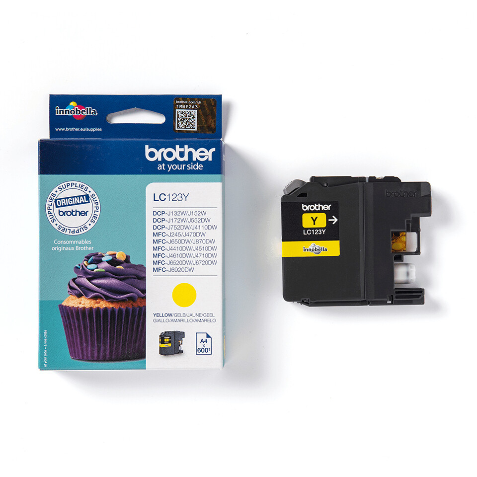 Brother LC123Y inktcartridge 1 stuk(s) Origineel Hoog (XL) rendement Geel - Afbeelding 3