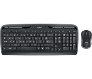 Logitech Wireless Combo MK330 toetsenbord Inclusief muis Thuis USB QWERTY Brits Engels Zwart