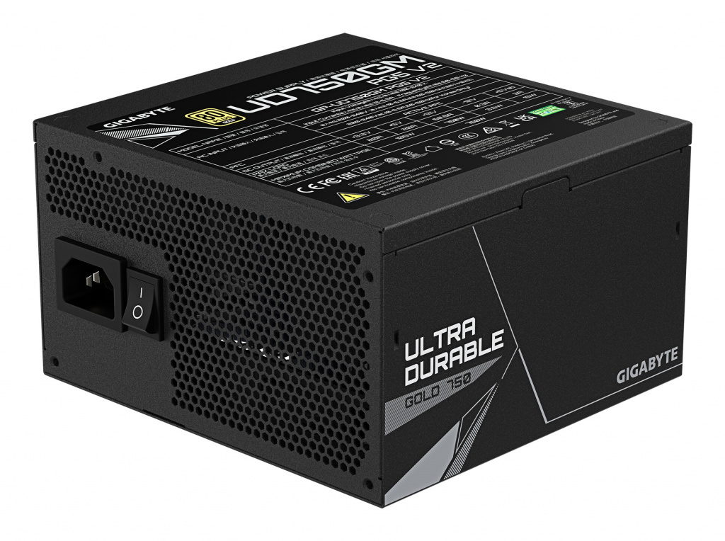 GIGABYTE UD750GM PG5 V2 power supply unit 750 W 20+4 pin ATX ATX Zwart - Afbeelding 4
