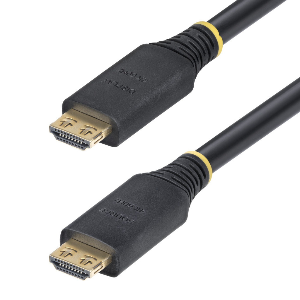 StarTech.com 10m Actieve High Speed HDMI Kabel met Grip Connectors, 4K 60Hz/1440p 144Hz, HDR10/HDCP 2.2/ARC, 18Gbps, UHD HDMI Ka - Afbeelding 2