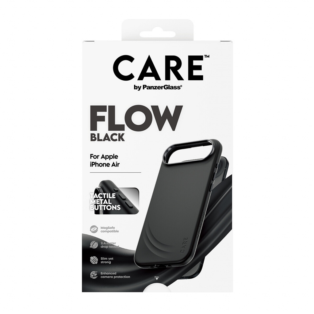 PanzerGlass CARE by ® Feature FLOW Case Black w. MagSafe iPhone Air mobiele telefoon behuizingen Hoes Zwart - Afbeelding 3