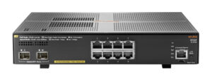 Hewlett Packard Enterprise Aruba 2930F 8G PoE+ 2SFP+ Managed L3 Gigabit Ethernet (10/100/1000) Power over Ethernet (PoE) 1U Grij