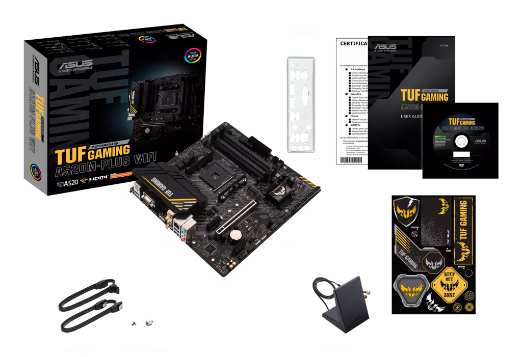 ASUS TUF GAMING A520M-PLUS WIFI AMD A520 Socket AM4 micro ATX - Afbeelding 6
