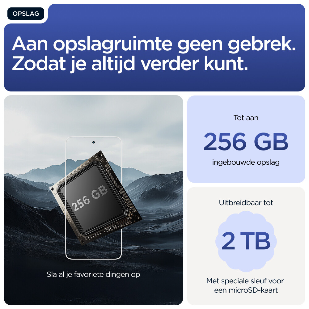 Motorola moto g56 5G 17,1 cm (6.72") Hybride Dual SIM Android 15 USB Type-C 8 GB 256 GB 5200 mAh Blauw - Afbeelding 18