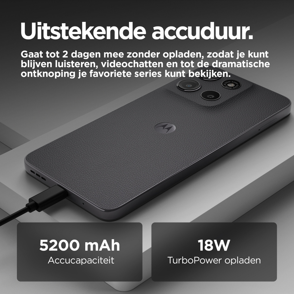 Motorola moto g15 17,1 cm (6.72") Dual SIM Android 15 4G USB Type-C 8 GB 128 GB 5200 mAh Grijs - Afbeelding 8