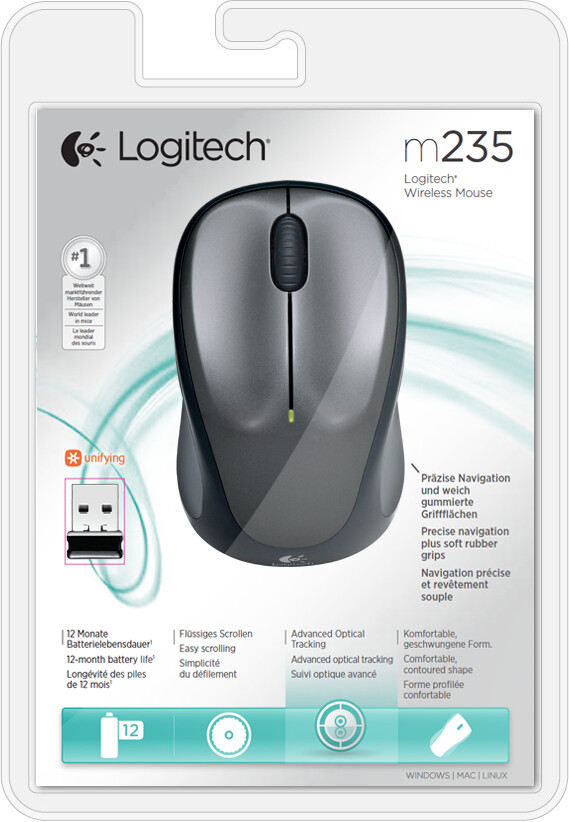 Logitech 910-002201 muis Kantoor Ambidextrous RF Draadloos Optisch 1000 DPI - Afbeelding 5