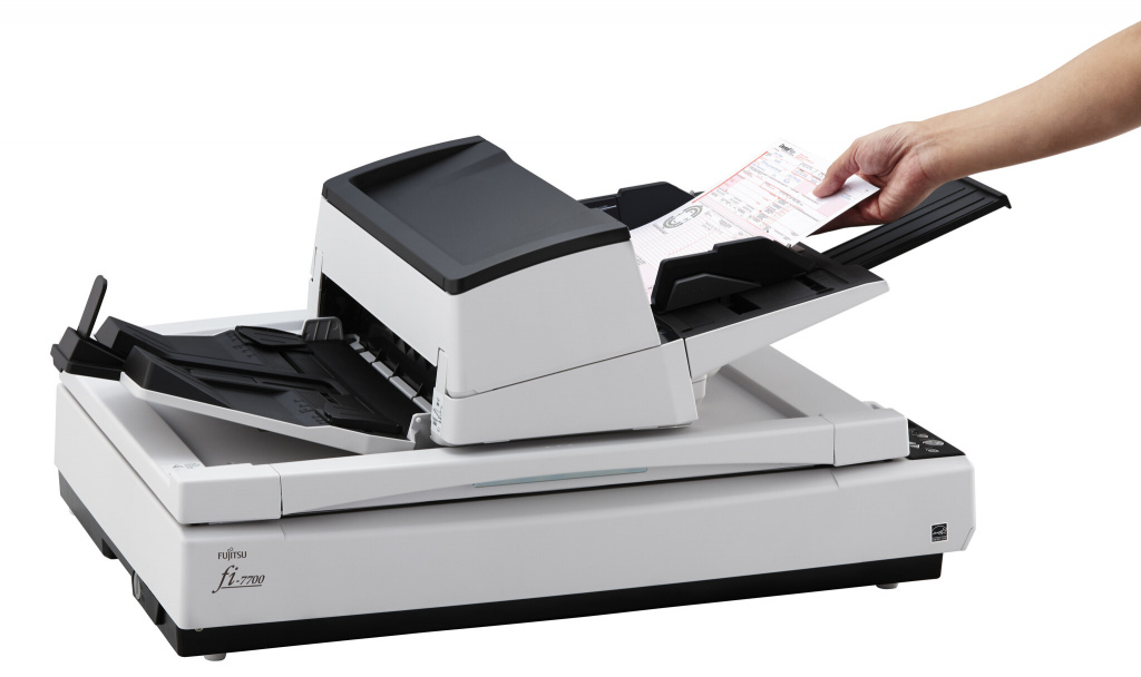 Ricoh fi-7700 Flatbed-/ADF-scanner 600 x 600 DPI A3 Zwart, Wit - Afbeelding 2