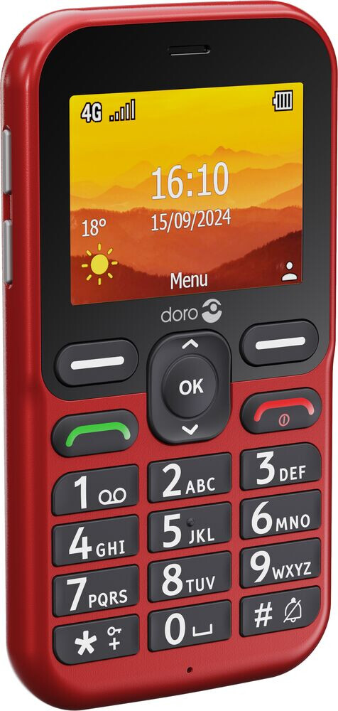 Doro Leva L10 6,1 cm (2.4") 120,7 g Rood Basistelefoon - Afbeelding 2