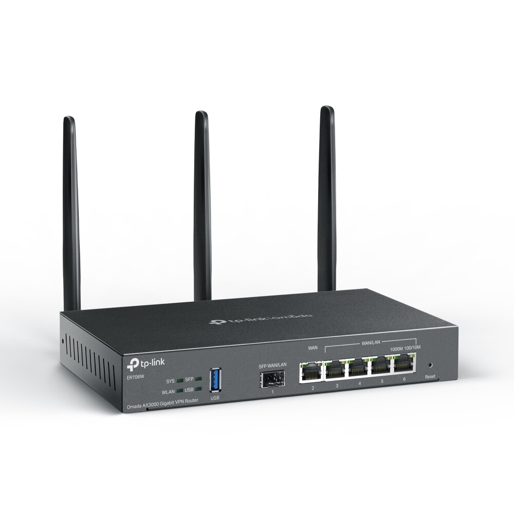 TP-Link Omada ER706W draadloze router Gigabit Ethernet Dual-band (2.4 GHz / 5 GHz) Zwart - Afbeelding 2