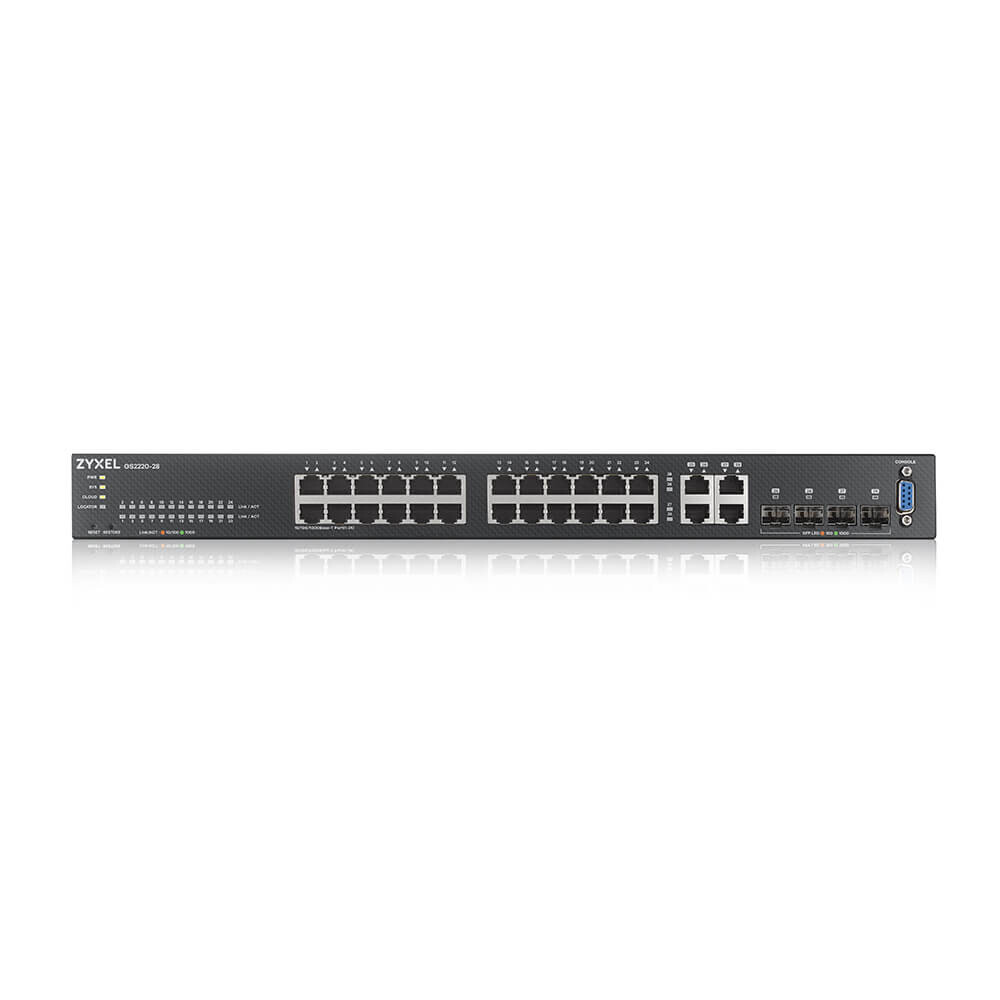 Zyxel GS2220-28-EU0101F netwerk-switch Managed L2 Gigabit Ethernet (10/100/1000) Zwart - Afbeelding 2
