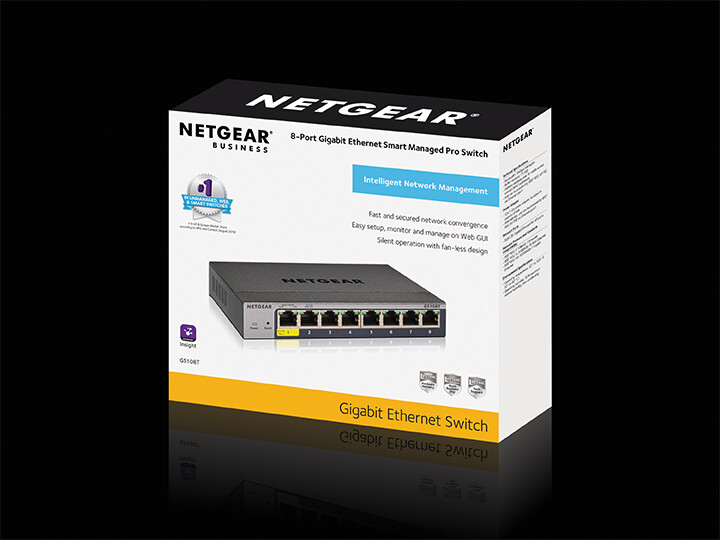 NETGEAR GS108Tv3 Managed L2 Gigabit Ethernet (10/100/1000) Grijs - Afbeelding 3