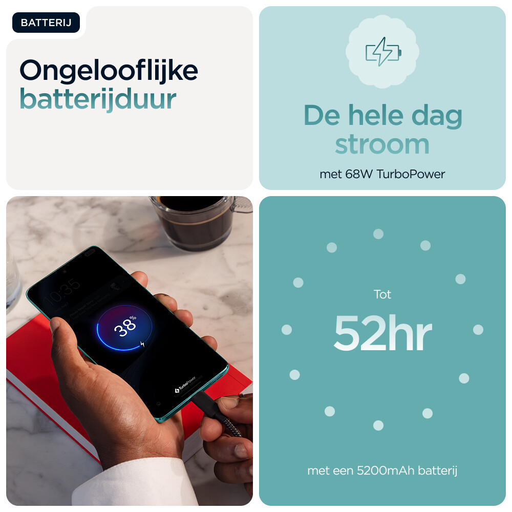 Motorola edge 60 fusion 16,9 cm (6.67") Dual SIM Android 15 5G USB Type-C 8 GB 256 GB 5200 mAh Turkoois - Afbeelding 19