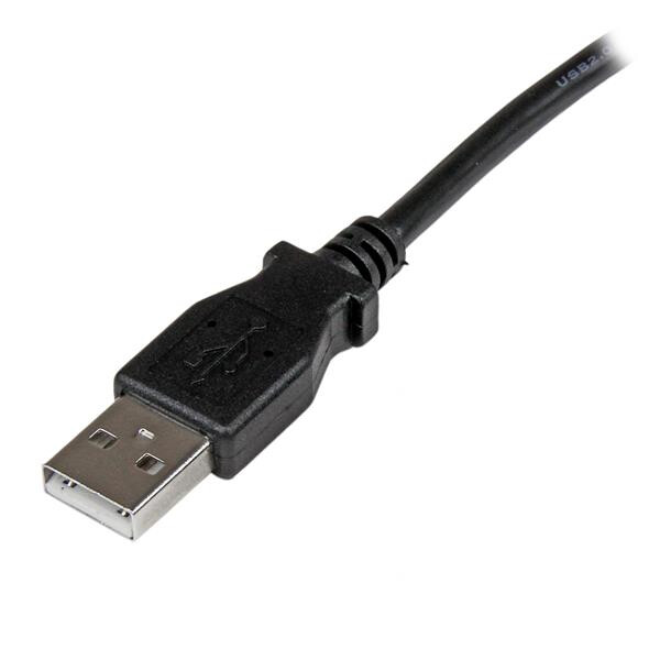 StarTech.com 2 m USB 2.0 A naar linkshoekige B-kabel M/M - Afbeelding 2