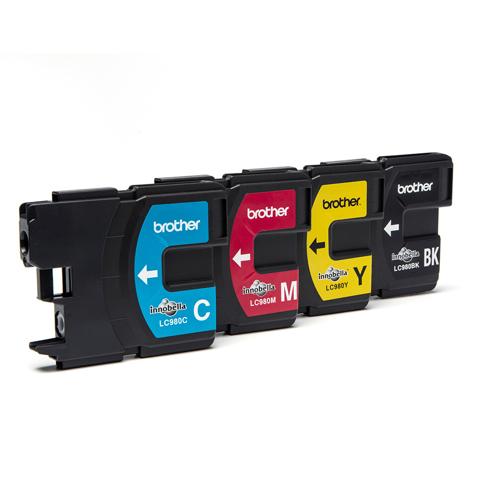 Brother LC980VALBP inktcartridge 4 stuk(s) Origineel Zwart, Cyaan, Magenta, Geel - Afbeelding 2