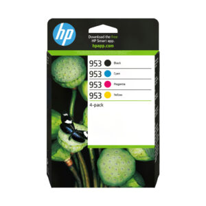 HP 953 4-pack originele inktcartridges, cyaan/magenta/geel