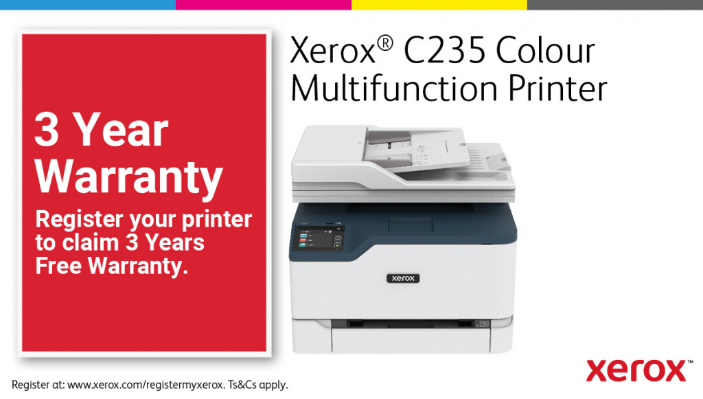 Xerox C235 A4 22ppm Wireless Duplex Copy/Print/Scan/Fax PS3 PCL5e/6 ADF 2 Trays Total 251 Sheets - Afbeelding 17