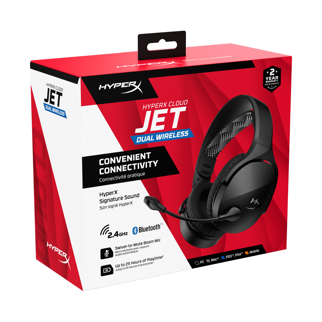 HyperX Cloud Jet - Wireless Gaming Headset (zwart) - Afbeelding 7