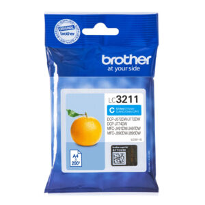 Brother LC3211C inktcartridge 1 stuk(s) Origineel Normaal rendement Cyaan