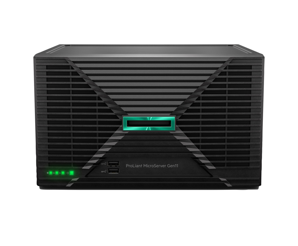 HPE ProLiant MicroServer Gen11 6325P 3.5GHz 4c 1P 1x32GB-U 4LFF-NHP 2x4TB HDD 1x180W PS EU server Ultra Micro Tower DDR5-SDRAM 1 - Afbeelding 2