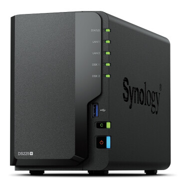 Synology DiskStation DS225+ 2 Bay NAS Desktop Intel® Celeron® J4125 2 GB DDR4 Synology DSM Zwart
