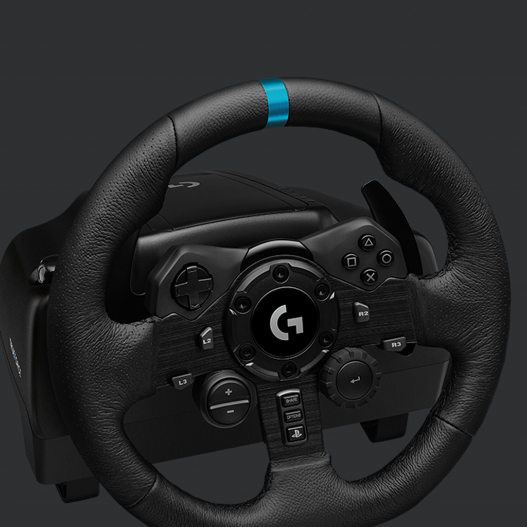 Logitech G G923 Zwart USB 2.0 Stuurwiel + pedalen Analoog/digitaal PC, PlayStation 4, PlayStation 5 - Afbeelding 3