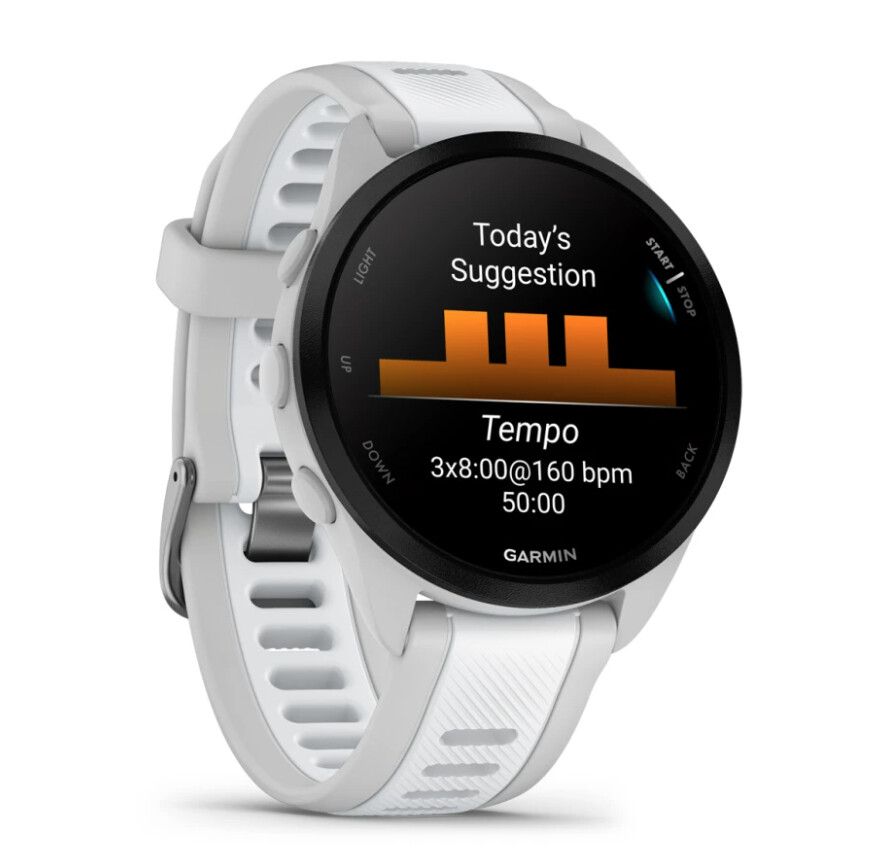 Garmin Forerunner 165 3,05 cm (1.2") AMOLED 43 mm Digitaal 390 x 390 Pixels Touchscreen Grijs GPS - Afbeelding 3