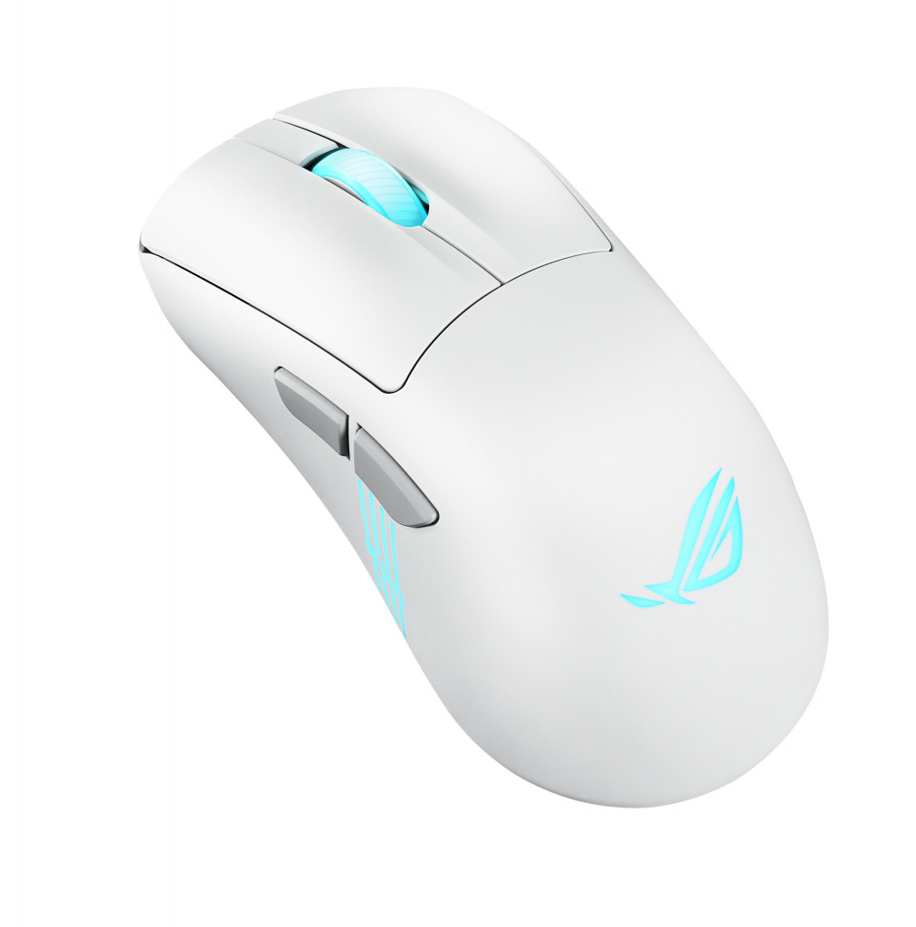 ASUS ROG Keris II Origin WHT muis Gamen Rechtshandig RF Wireless + Bluetooth + USB Type-A Optisch 42000 DPI - Afbeelding 2