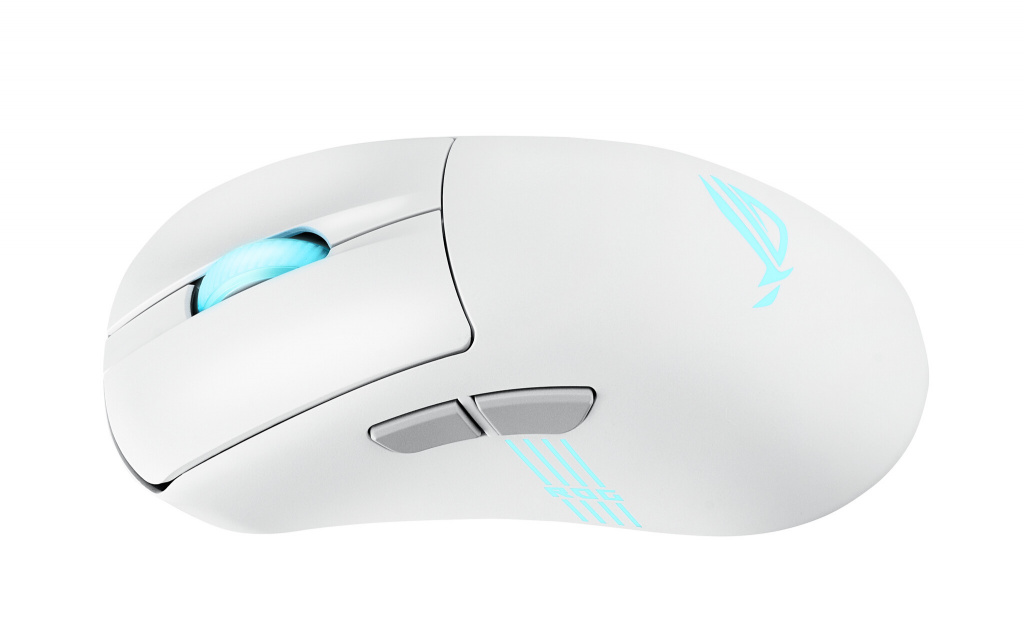 ASUS ROG Keris II Origin WHT muis Gamen Rechtshandig RF Wireless + Bluetooth + USB Type-A Optisch 42000 DPI - Afbeelding 4