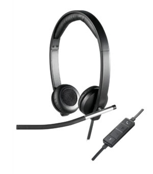 Logitech 981-000519 hoofdtelefoon/headset Bedraad Hoofdband Kantoor/callcenter USB Type-A Zwart, Zilver