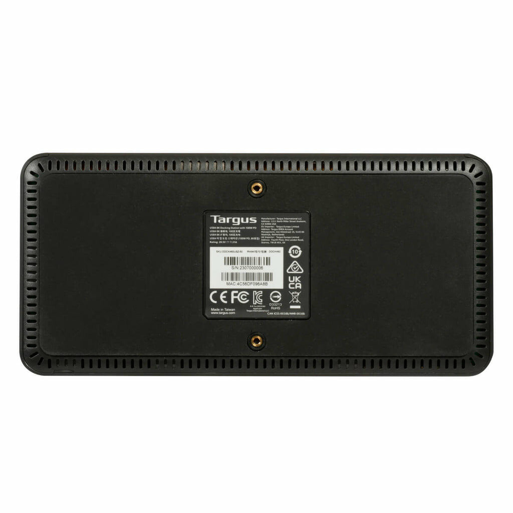 Targus DOCK460EUZ laptop dock & poortreplicator Bedraad USB4 Zwart - Afbeelding 3