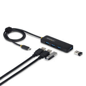 StarTech.com 4-Port USB-C Hub, 5Gbps, Bus Powered, USB-C naar 4x USB-A Mini USB Hub, Extra Lange 61cm Host Kabel, PCR Kunststof,