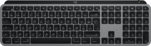 Logitech Master MX Keys S for Mac toetsenbord Kantoor RF-draadloos + Bluetooth AZERTY Frans Aluminium, Zwart