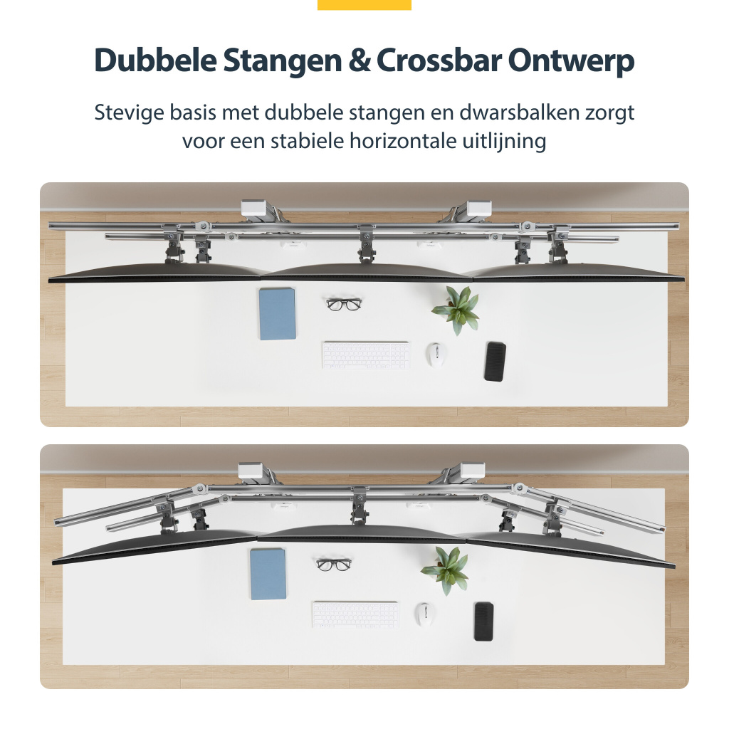 StarTech.com 6-MONITOR-ARM-A flat panel bureau steun 81,3 cm (32") Wit - Afbeelding 13