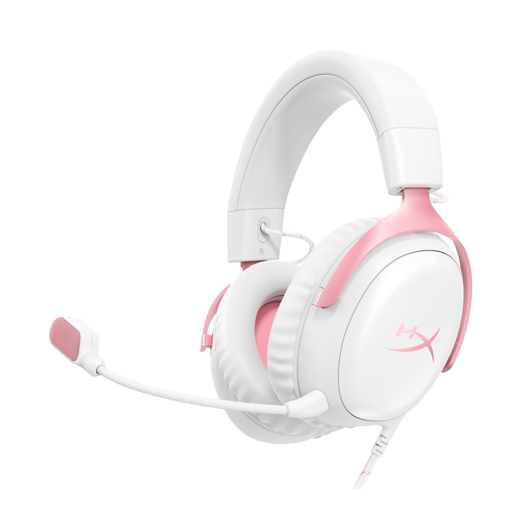 HyperX Cloud III - Gaming Headset (wit/roze)