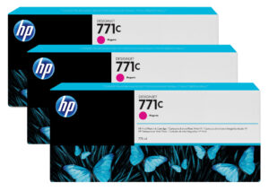 HP 771C magenta DesignJet inktcartridges, 775 ml, 3-pack