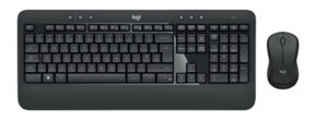 Logitech 920-008675 toetsenbord Inclusief muis Universeel RF Draadloos QWERTZ Duits Zwart, Wit